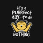 Purrfect Day-none removable cover w insert throw pillow-NemiMakeit