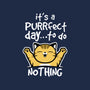 Purrfect Day-none removable cover w insert throw pillow-NemiMakeit