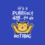 Purrfect Day-none polyester shower curtain-NemiMakeit