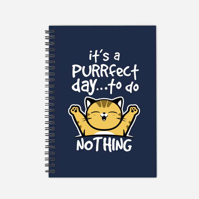 Purrfect Day-none dot grid notebook-NemiMakeit