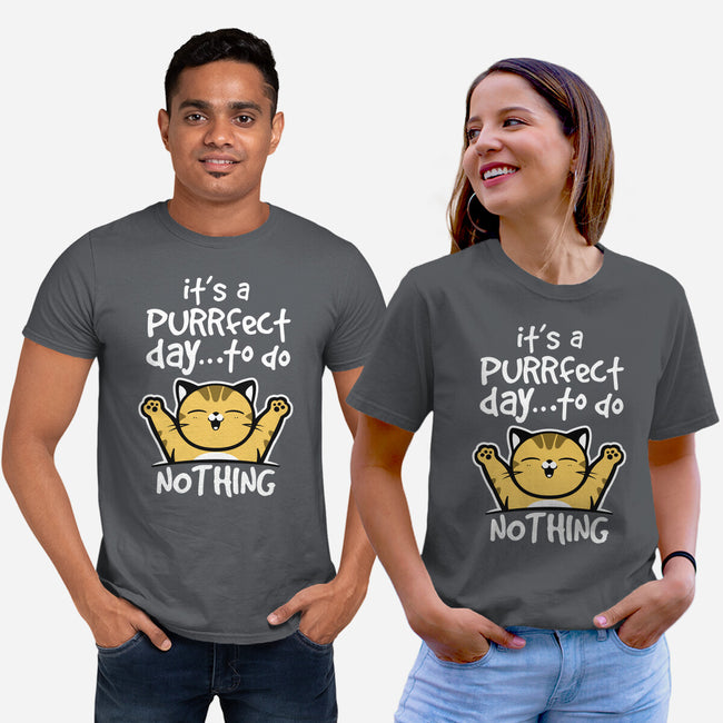 Purrfect Day-unisex basic tee-NemiMakeit