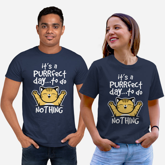 Purrfect Day-unisex basic tee-NemiMakeit