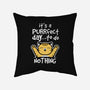 Purrfect Day-none removable cover w insert throw pillow-NemiMakeit