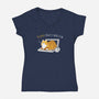 Purrrcrastination-womens v-neck tee-BlancaVidal