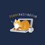 Purrrcrastination-none removable cover w insert throw pillow-BlancaVidal