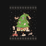 Purrrfect Christmas-womens off shoulder tee-LiRoVi