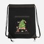Purrrfect Christmas-none drawstring bag-LiRoVi