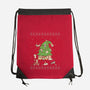 Purrrfect Christmas-none drawstring bag-LiRoVi