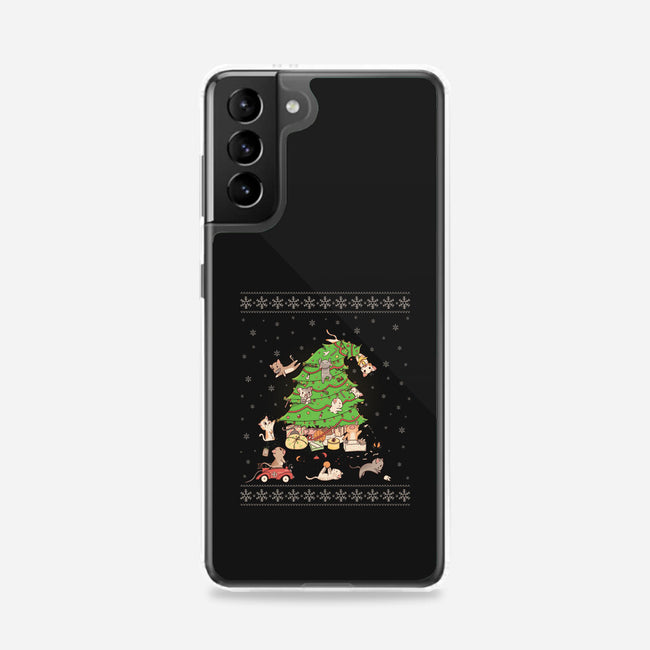 Purrrfect Christmas-samsung snap phone case-LiRoVi