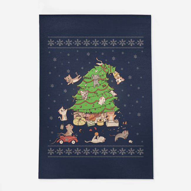 Purrrfect Christmas-none outdoor rug-LiRoVi