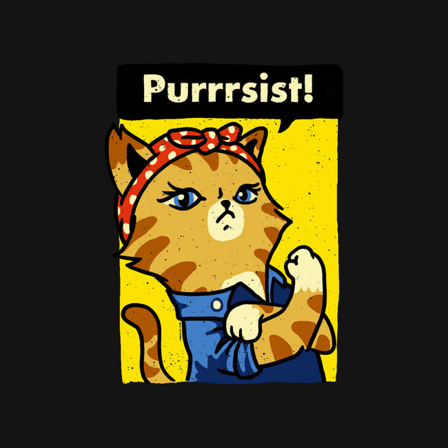 Purrrsist!-none drawstring bag-vomaria