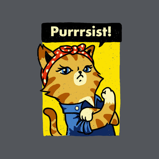 Purrrsist!-none glossy sticker-vomaria
