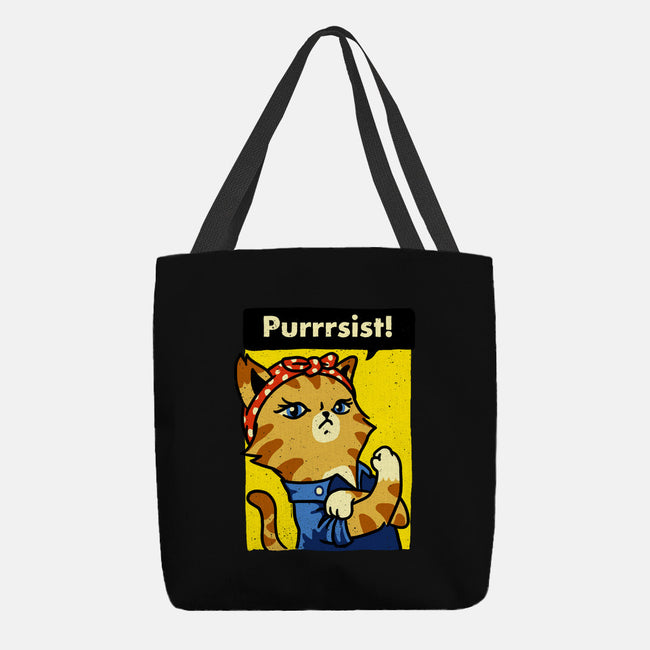 Purrrsist!-none basic tote-vomaria