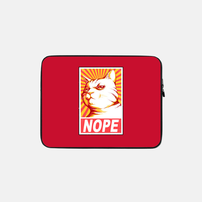 Obey Cats-none zippered laptop sleeve-tobefonseca