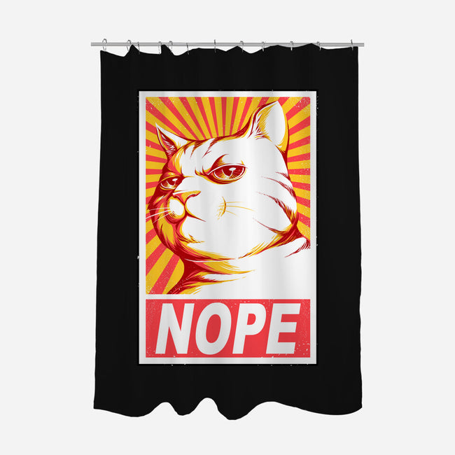 Obey Cats-none polyester shower curtain-tobefonseca