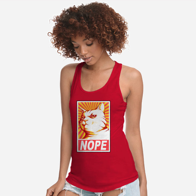 Obey Cats-womens racerback tank-tobefonseca