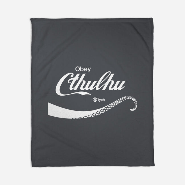 Obey Cthulhu-none fleece blanket-cepheart