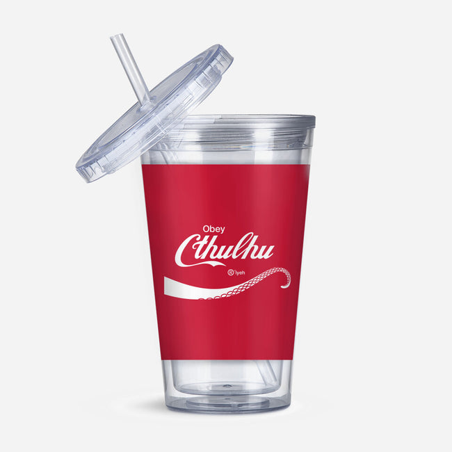 Obey Cthulhu-none acrylic tumbler drinkware-cepheart