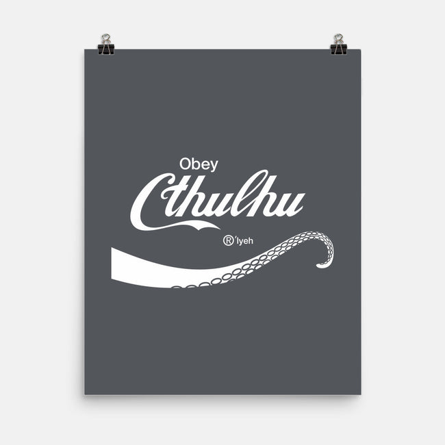 Obey Cthulhu-none matte poster-cepheart