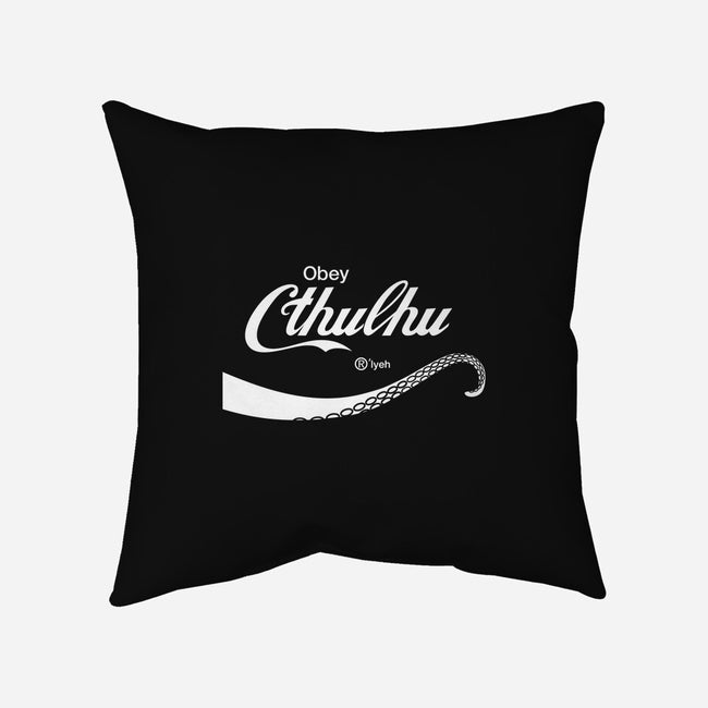 Obey Cthulhu-none removable cover throw pillow-cepheart