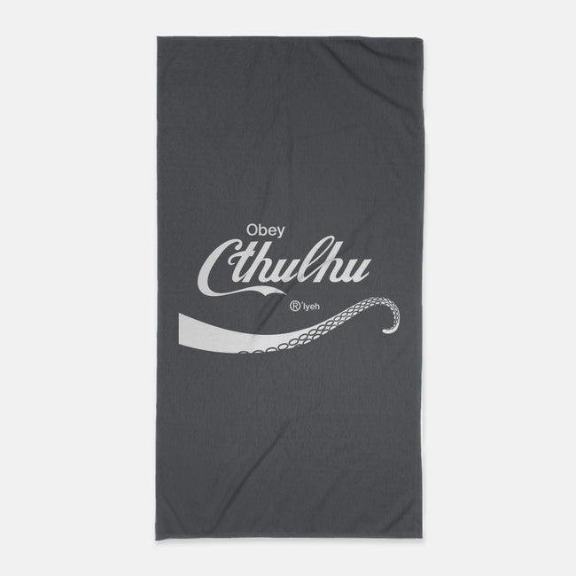 Obey Cthulhu-none beach towel-cepheart