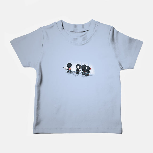 Oblivious Ninja: Bullies-baby basic tee-DoOomcat