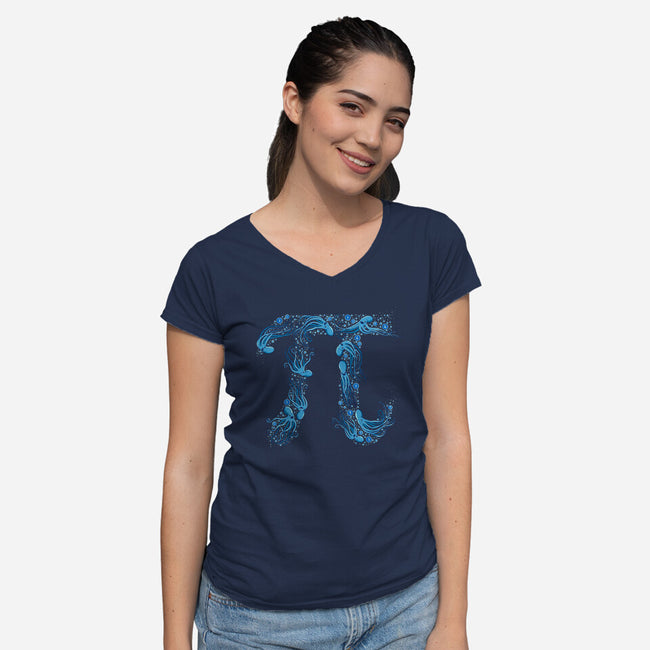 OctoPi-womens v-neck tee-RoseMakesArt