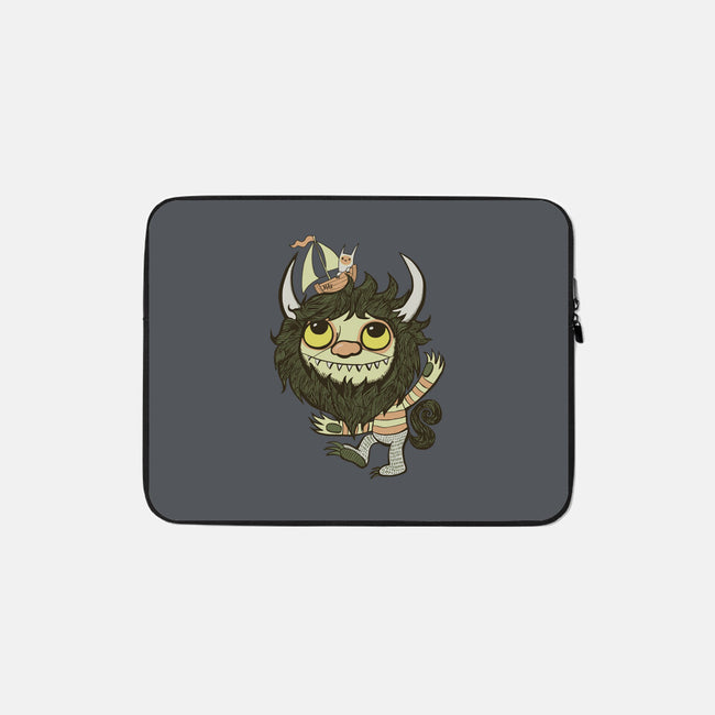 Ode to the Wild Things-none zippered laptop sleeve-wotto