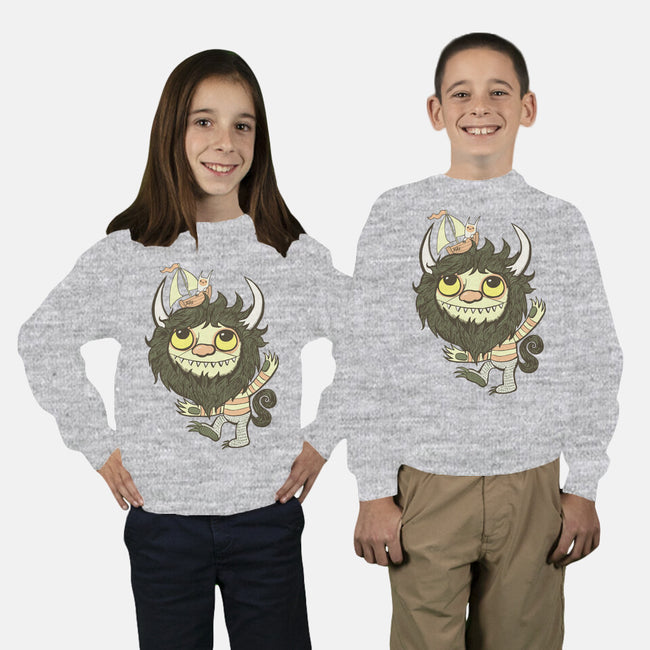 Ode to the Wild Things-youth crew neck sweatshirt-wotto
