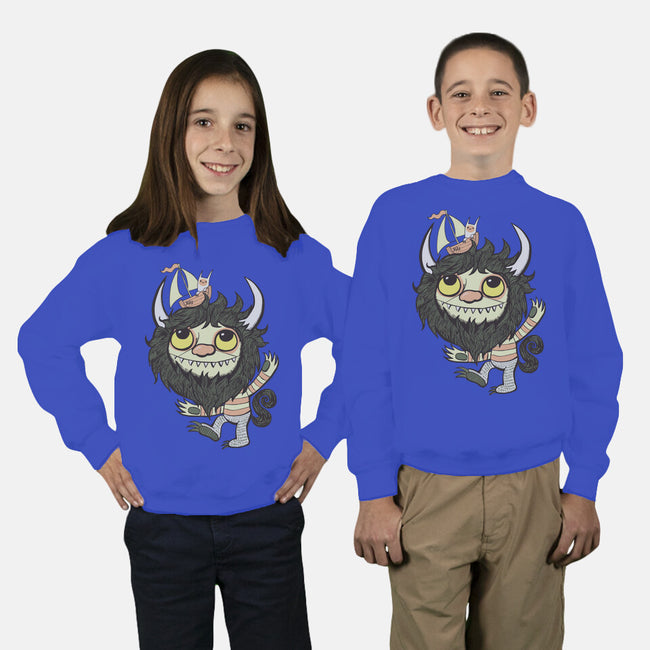 Ode to the Wild Things-youth crew neck sweatshirt-wotto