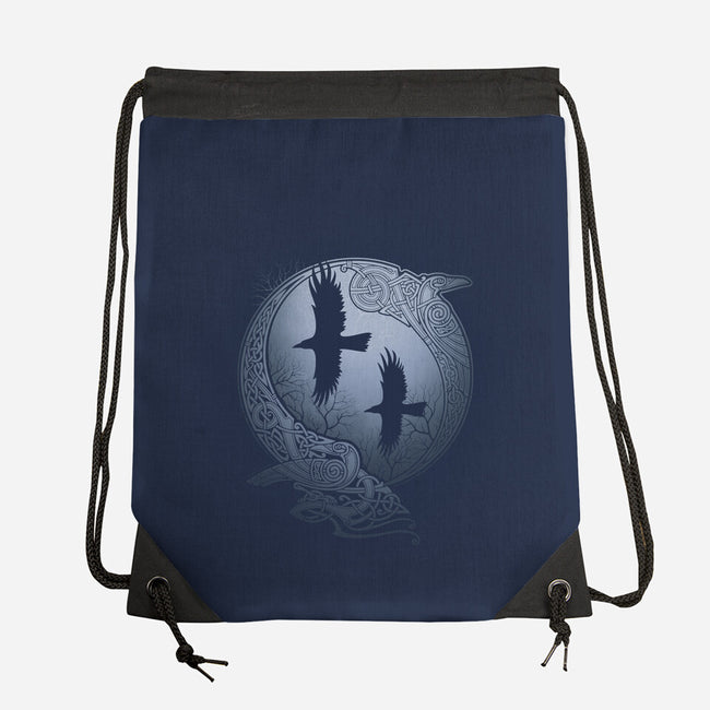 Odin's Ravens-none drawstring bag-RAIDHO