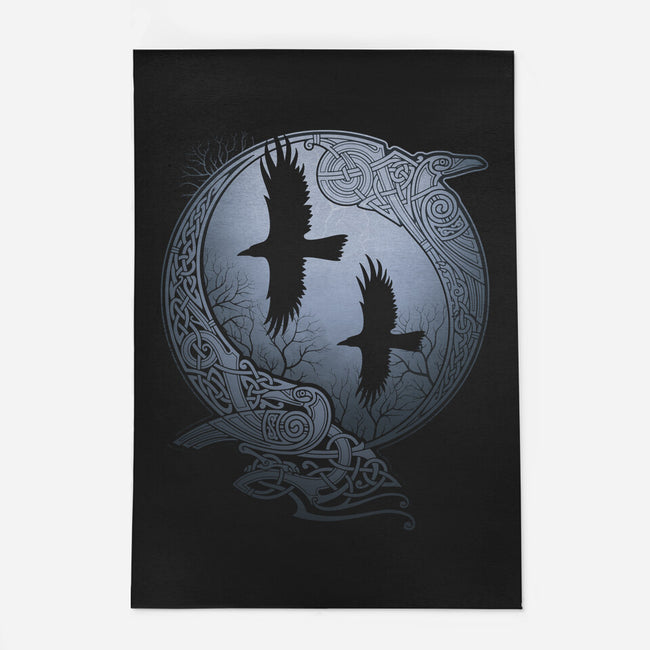 Odin's Ravens-none indoor rug-RAIDHO