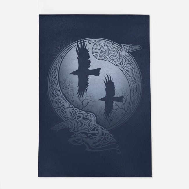 Odin's Ravens-none indoor rug-RAIDHO
