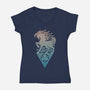 Odin's Steed-womens v-neck tee-RAIDHO