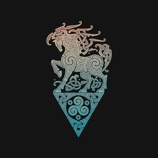 Odin's Steed-none removable cover w insert throw pillow-RAIDHO