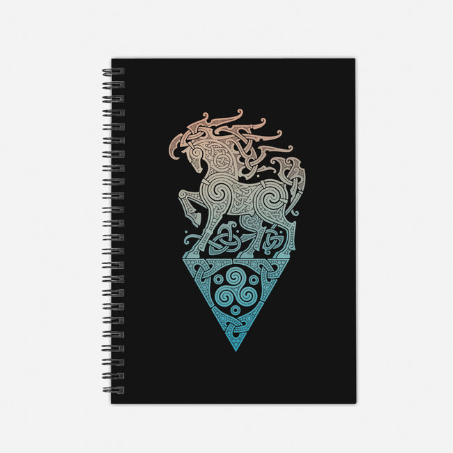 Odin's Steed-none dot grid notebook-RAIDHO