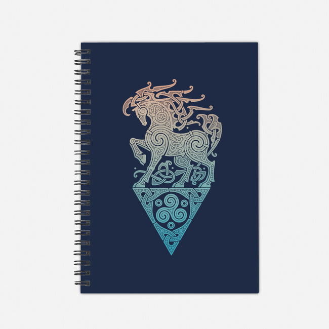Odin's Steed-none dot grid notebook-RAIDHO