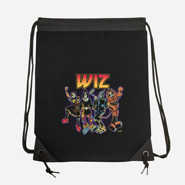 Off To Rock the Wiz-none drawstring bag-DonovanAlex