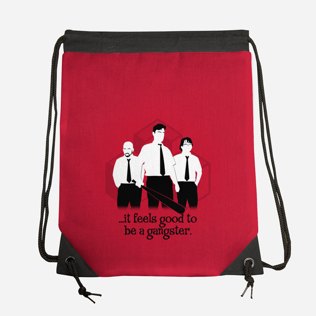 Office Gangsters-none drawstring bag-shirtoid