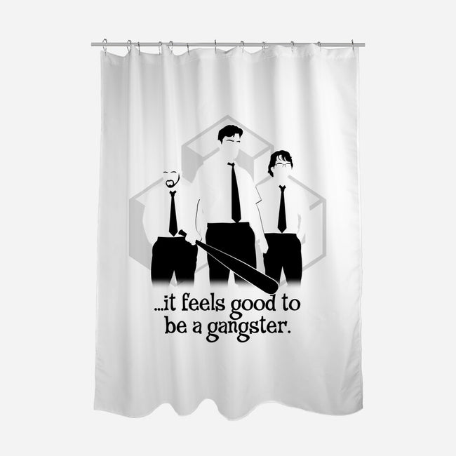 Office Gangsters-none polyester shower curtain-shirtoid