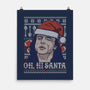 Oh Hi Santa-none matte poster-CoD Designs