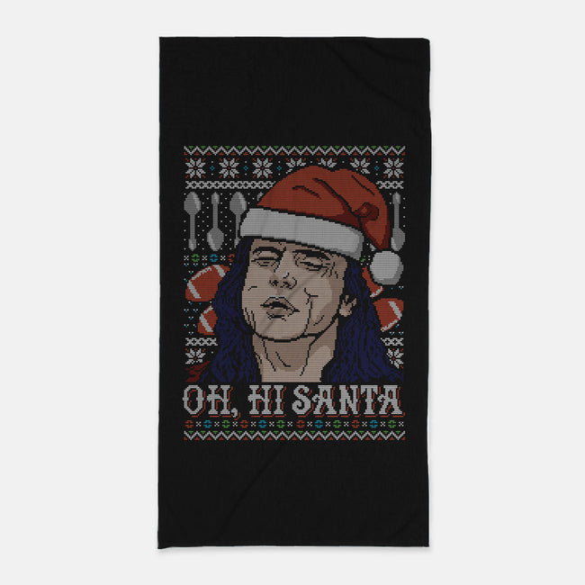 Oh Hi Santa-none beach towel-CoD Designs