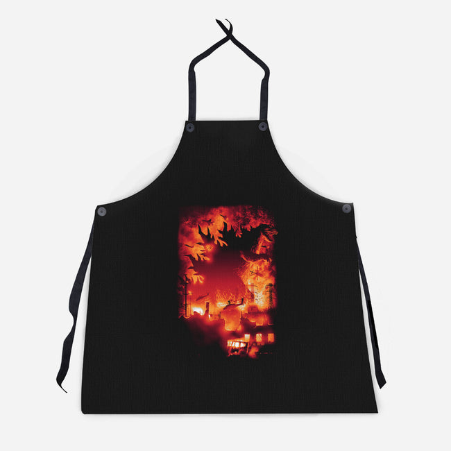 Oh No, There Goes Tokyo-unisex kitchen apron-cs3ink