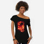 Oh No, There Goes Tokyo-womens off shoulder tee-cs3ink
