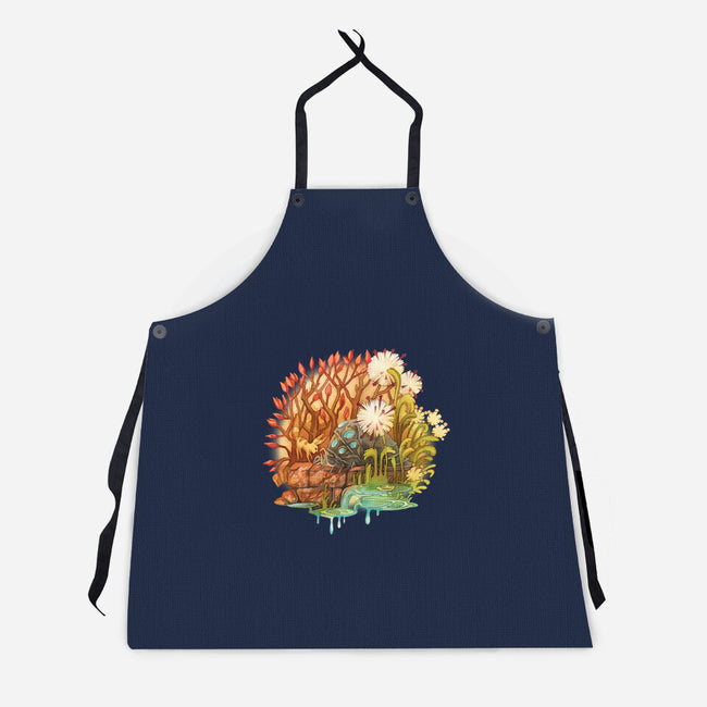 Ohmu and Fox-unisex kitchen apron-storyofthedoor