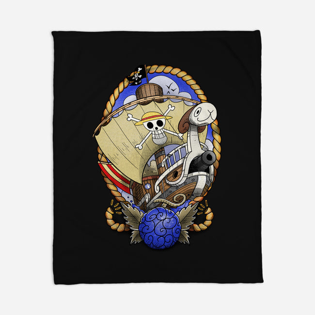 Old School's Going Merry-none fleece blanket-aLittleFED