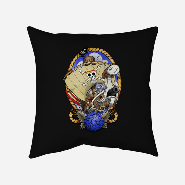 Old School's Going Merry-none removable cover throw pillow-aLittleFED