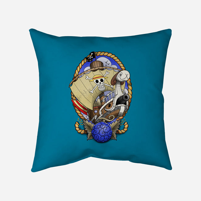 Old School's Going Merry-none removable cover throw pillow-aLittleFED