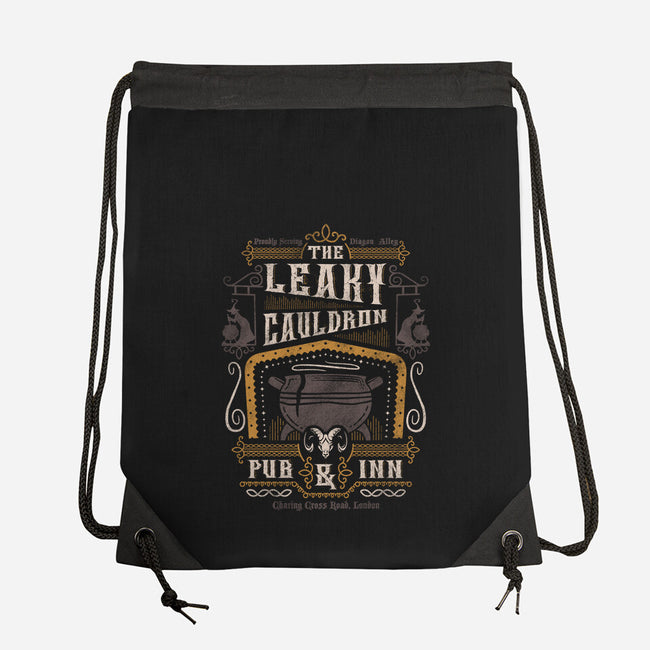 Oldest Pub in London-none drawstring bag-beware1984