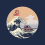 On the Cliff by the Sea-none drawstring bag-leo_queval